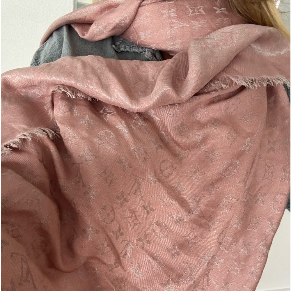 Authentic Pink Louis Vuitton scarf 💕 - Picture 12 of 15